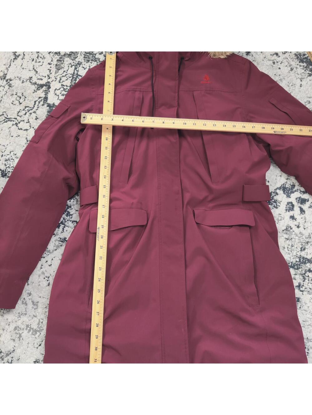 Woods Women’s Burgundy Winter Parka — Size Large - Picture 5 of 9